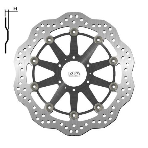 NG TARCZA HAMULCOWA PRZÓD HONDA XL 1000V 99-13, VFR CROSSRUNNER 800 '11-14 (296X62X5MM) (6X6,5MM) WAVE PŁYWAJĄCA (ŚRODEK ALUMINI NG TARCZA HAMULCOWA PRZÓD HONDA XL 1000V 99-13, VFR CROSSRUNNER 800 '11-14 (296X62X5MM) (6X6,5MM) WAVE PŁYWAJĄCA (ŚRODEK ALUMINI