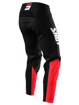SHOT RACING WYPRZEDAŻ SPODNIE MOTO DEVO RAW BURST RED KOLOR CZARNY/CZERWONY/BIAŁY ROZMIAR 28