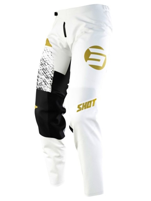 SHOT RACING WYPRZEDAŻ SPODNIE MOTO DEVO ROLL GOLD KOLOR BIAŁY/ZŁOTY/CZARNY ROZMIAR 28 SHOT RACING WYPRZEDAŻ SPODNIE MOTO DEVO ROLL GOLD KOLOR BIAŁY/ZŁOTY/CZARNY ROZMIAR 28