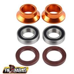 FM-PARTS ŁOŻYSKA KOŁA TYLNEGO Z USZCZELNIACZAMI I TULEJKAMI KTM / HUSQVARNA / GAS GAS '03-'23 (OŚKA 20MM) KOLOR CZARNY
