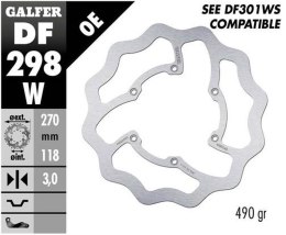 GALFER TARCZA HAMULCOWA PRZÓD YAMAHA WR 450F '16-'19, YZ 125/250 '18-'21, YZ 250F/450F '16-'20 WAVE (270X118X3MM)