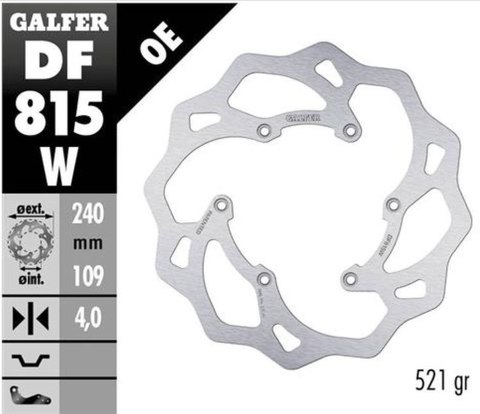 GALFER TARCZA HAMULCOWA TYŁ BETA RR 250/300/350 '12-, RR 390/400/430/450/450/498 '14-, XTRAINER 250/300 '15- WAVE (240X109X4MM) GALFER TARCZA HAMULCOWA TYŁ BETA RR 250/300/350 '12-, RR 390/400/430/450/450/498 '14-, XTRAINER 250/300 '15- WAVE (240X109X4MM)