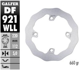 GALFER TARCZA HAMULCOWA TYŁ SHERCO SE/SEF 250/300/450 '14-, (TYLKO Z ZAWIESZENIAMI WP I KAYABA) SE 125 '21-, SE-R 2.5/3.0 ISIDE 