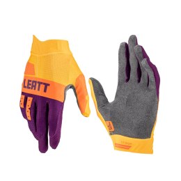LEATT RĘKAWICE MOTO 1.5 GRIPR GLOVE INDIGO KOLOR FIOLETOWY/POMARAŃCZOWY ROZMIAR M