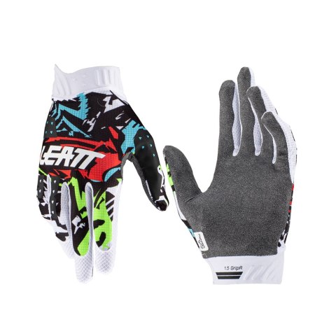 LEATT RĘKAWICE MOTO 1.5 GRIPR JUNIOR GLOVE ZEBRA KOLOR CZARNY/NIEBIESKI/CZERWONY/BIAŁY ROZMIAR XS LEATT RĘKAWICE MOTO 1.5 GRIPR JUNIOR GLOVE ZEBRA KOLOR CZARNY/NIEBIESKI/CZERWONY/BIAŁY ROZMIAR XS