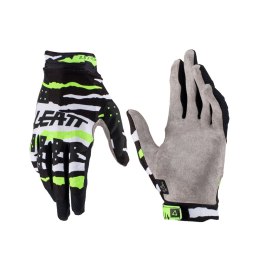LEATT RĘKAWICE MOTO 2.5 X-FLOW GLOVE TIGER KOLOR CZARNY/BIAŁY/ZIELONY FLUO ROZMIAR L