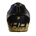 SHOT RACING WYPRZEDAŻ KASK MOTO FURIOUS RAW 3.0 BLACK GOLD MATT KOLOR ZŁOTY MAT/CZARNY ROZMIAR L
