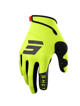 SHOT RACING WYPRZEDAŻ RĘKAWICE SOFTSHELL ZIMOWE TRAINER 2.0 NEON YELLOW KOLOR ZÓŁTY NEON/CZARNY ROZMIAR 10