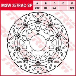 TRW ZF TARCZA HAMULCOWA PRZÓD KAWASAKI ZX-6R 600 '07-'16, ZX-6RR 600, ZX-6R 636 '05-'06, ER-6F/N '06-'16, KLE 650 VERSYS '07-, Z