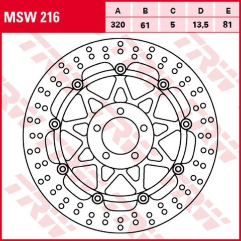 TRW ZF TARCZA HAMULCOWA PRZÓD KAWASAKI ZX-7R/RR '96-'02, ZXR 750 '91-'95, ZX-9R '94-'04, ZZR 1100 '93-'01, ZX-12R '00-'03, ZZR 1 TRW ZF TARCZA HAMULCOWA PRZÓD KAWASAKI ZX-7R/RR '96-'02, ZXR 750 '91-'95, ZX-9R '94-'04, ZZR 1100 '93-'01, ZX-12R '00-'03, ZZR 1