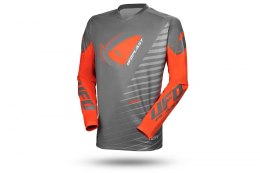 UFO KOSZULKA KIMURA CROSS DZIECIĘCA / JUNIOR / KID KOLOR SZARY/POMARAŃCZOWY ROZMIAR XXXS - OFERTA SPECJALNA