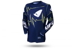 UFO KOSZULKA SLIM ADRENALINE CROSS KOLOR NIEBIESKI ŻÓŁTY FLUO ROZMIAR XXL - OFERTA SPECJALNA
