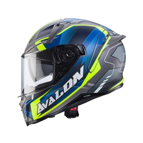 CABERG KASK INTEGRALNY AVALON X OPTIC KOLOR SZARY MAT/NIEBIESKI/ŻÓŁTY FLUO ROZMIAR L CABERG KASK INTEGRALNY AVALON X OPTIC KOLOR SZARY MAT/NIEBIESKI/ŻÓŁTY FLUO ROZMIAR L