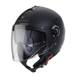CABERG KASK OTWARTY JET Z BLENDĄ MODEL RIVIERA V4X SOLID KOLOR CZARNY MAT ROZMIAR L