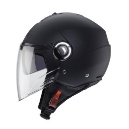 CABERG KASK OTWARTY JET Z BLENDĄ MODEL RIVIERA V4X SOLID KOLOR CZARNY MAT ROZMIAR L