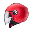 CABERG KASK OTWARTY JET Z BLENDĄ MODEL RIVIERA V4X SOLID KOLOR CZERWONY MAT ROZMIAR M