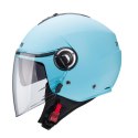 CABERG KASK OTWARTY JET Z BLENDĄ MODEL RIVIERA V4X SOLID KOLOR JASNY NIEBIESKI MAT ROZMIAR L