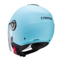 CABERG KASK OTWARTY JET Z BLENDĄ MODEL RIVIERA V4X SOLID KOLOR JASNY NIEBIESKI MAT ROZMIAR L