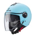 CABERG KASK OTWARTY JET Z BLENDĄ MODEL RIVIERA V4X SOLID KOLOR JASNY NIEBIESKI MAT ROZMIAR S