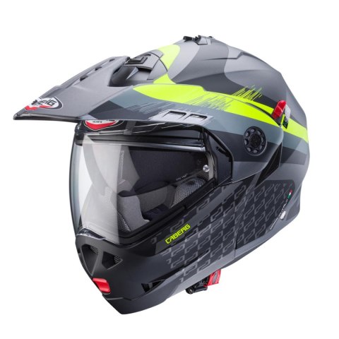 CABERG KASK SZCZĘKOWY FLIP-UP ENDURO MODEL TOURMAX X SARABE KOLOR SZARY MAT/CZARNY/ŻÓŁTY FLUO ROZMIAR XL (PINLOCK W ZESTAWIE) CABERG KASK SZCZĘKOWY FLIP-UP ENDURO MODEL TOURMAX X SARABE KOLOR SZARY MAT/CZARNY/ŻÓŁTY FLUO ROZMIAR XL (PINLOCK W ZESTAWIE)