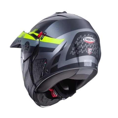 CABERG KASK SZCZĘKOWY FLIP-UP ENDURO MODEL TOURMAX X SARABE KOLOR SZARY MAT/CZARNY/ŻÓŁTY FLUO ROZMIAR XL (PINLOCK W ZESTAWIE) CABERG KASK SZCZĘKOWY FLIP-UP ENDURO MODEL TOURMAX X SARABE KOLOR SZARY MAT/CZARNY/ŻÓŁTY FLUO ROZMIAR XL (PINLOCK W ZESTAWIE)