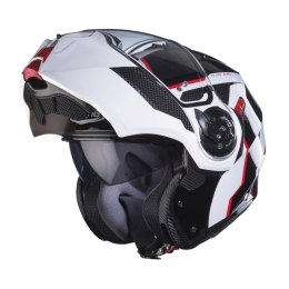 CABERG KASK SZCZĘKOWY FLIP-UP MODEL DUKE EVO MOVE KOLOR CZARNY/BIAŁY/CZERWONY ROZMIAR L (PINLOCK W ZESTAWIE)