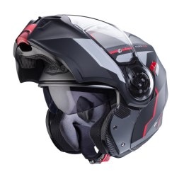 CABERG KASK SZCZĘKOWY FLIP-UP MODEL DUKE EVO MOVE KOLOR SZARY MAT/CZARNY/CZERWONY ROZMIAR L (PINLOCK W ZESTAWIE)