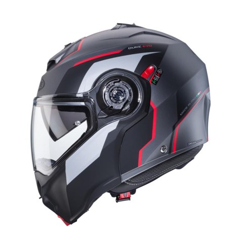 CABERG KASK SZCZĘKOWY FLIP-UP MODEL DUKE EVO MOVE KOLOR SZARY MAT/CZARNY/CZERWONY ROZMIAR S (PINLOCK W ZESTAWIE) CABERG KASK SZCZĘKOWY FLIP-UP MODEL DUKE EVO MOVE KOLOR SZARY MAT/CZARNY/CZERWONY ROZMIAR S (PINLOCK W ZESTAWIE)