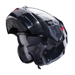 CABERG KASK SZCZĘKOWY FLIP-UP MODEL DUKE X SOLID KOLOR CZARNY POŁYSK (SMART - BEZ PINLOCK W ZESTAWIE) ROZMIAR S