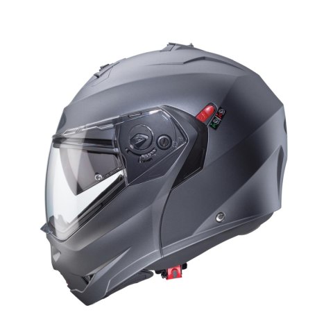 CABERG KASK SZCZĘKOWY FLIP-UP MODEL DUKE X SOLID KOLOR SZARY MAT ROZMIAR L (PINLOCK W ZESTAWIE)