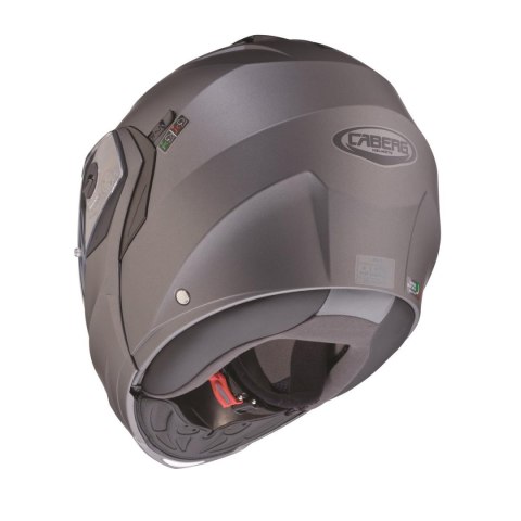 CABERG KASK SZCZĘKOWY FLIP-UP MODEL DUKE X SOLID KOLOR SZARY MAT ROZMIAR L (PINLOCK W ZESTAWIE)