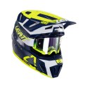 LEATT KASK MOTO 7.5 V24 (+GOGLE VELOCITY 4.5 GRATIS) HELMET KIT BLUE KOLOR GRANATOWY/ŻÓŁTY FLUO/BIAŁY ROZMIAR M (57-58 cm)