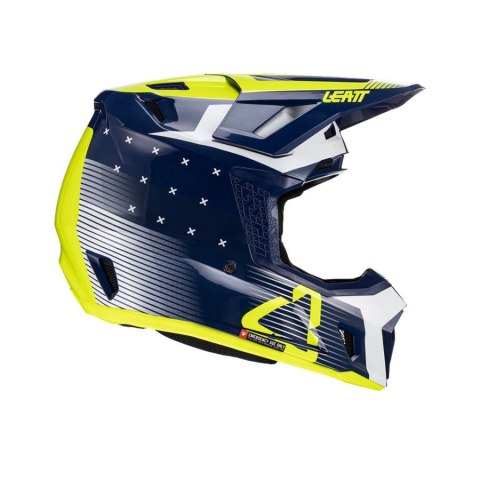 LEATT KASK MOTO 7.5 V24 (+GOGLE VELOCITY 4.5 GRATIS) HELMET KIT BLUE KOLOR GRANATOWY/ŻÓŁTY FLUO/BIAŁY ROZMIAR M (57-58 cm) LEATT KASK MOTO 7.5 V24 (+GOGLE VELOCITY 4.5 GRATIS) HELMET KIT BLUE KOLOR GRANATOWY/ŻÓŁTY FLUO/BIAŁY ROZMIAR M (57-58 cm)