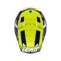 LEATT KASK MOTO 7.5 V24 (+GOGLE VELOCITY 4.5 GRATIS) HELMET KIT BLUE KOLOR GRANATOWY/ŻÓŁTY FLUO/BIAŁY ROZMIAR M (57-58 cm)