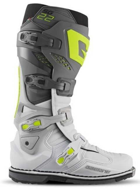 GAERNE BUTY CROSS/ENDURO MODEL SG-22 ANTHRACITE/WHITE/GREY KOLOR SZARY/BIAŁY/ŻÓŁTY ROZMIAR 44 GAERNE BUTY CROSS/ENDURO MODEL SG-22 ANTHRACITE/WHITE/GREY KOLOR SZARY/BIAŁY/ŻÓŁTY ROZMIAR 44