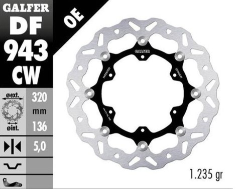 GALFER TARCZA HAMULCOWA PRZÓD KTM 790R ADVENTURE '19-'22; 890R/L ADVENTURE '21-'23 (WAVE FLOATING) (320X136X5MM) GALFER TARCZA HAMULCOWA PRZÓD KTM 790R ADVENTURE '19-'22; 890R/L ADVENTURE '21-'23 (WAVE FLOATING) (320X136X5MM)