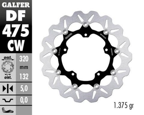 GALFER TARCZA HAMULCOWA PRZÓD YAMAHA YZF-R6 '17-'23; YZF-R1 '04-'06; YZF-R1 '15-'23; FZ 1 FAZER '06-; MT-10 '16; XVS 1300 STRYKE GALFER TARCZA HAMULCOWA PRZÓD YAMAHA YZF-R6 '17-'23; YZF-R1 '04-'06; YZF-R1 '15-'23; FZ 1 FAZER '06-; MT-10 '16; XVS 1300 STRYKE
