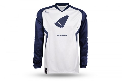 UFO KOSZULKA BAMBERG JERSEY CROSS KOLOR BIAŁY/NIEBIESKI ROZMIAR L