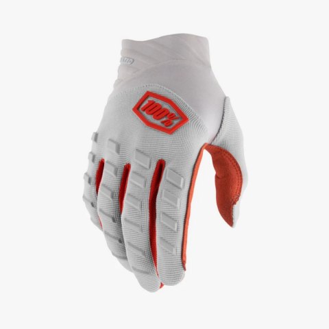 100 PROCENT RĘKAWICE CROSS/ENDURO AIRMATIC SILVER KOLOR SZARY/CZERWONY ROZMIAR M 100 PROCENT RĘKAWICE CROSS/ENDURO AIRMATIC SILVER KOLOR SZARY/CZERWONY ROZMIAR M