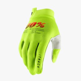 100 PROCENT RĘKAWICE CROSS/ENDURO ITRACK FLUO YELLOW KOLOR ŻÓŁTY FLUO ROZMIAR XL