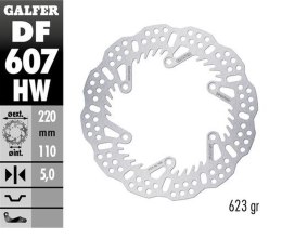 GALFER TARCZA HAMULCOWA TYŁ KTM SX/EXC/SX-F/EXC-F '93-'23; GS/MX/LC4 '93-'23; GAS GAS EC/EC-F/MC/MC-F '21-'24; HUSQVARNA TC/TE/T