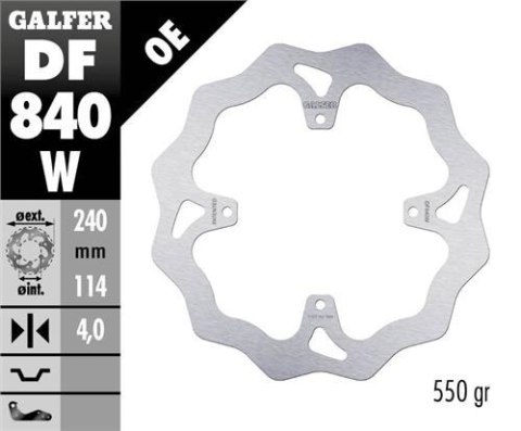 GALFER TARCZA HAMULCOWA TYŁ TM RACING MX 125-530 15-21, EN 125-530 '15-21, SMR 450/530/660 '15- (240X114X4MM) (4X6,25MM) WAVE GALFER TARCZA HAMULCOWA TYŁ TM RACING MX 125-530 15-21, EN 125-530 '15-21, SMR 450/530/660 '15- (240X114X4MM) (4X6,25MM) WAVE