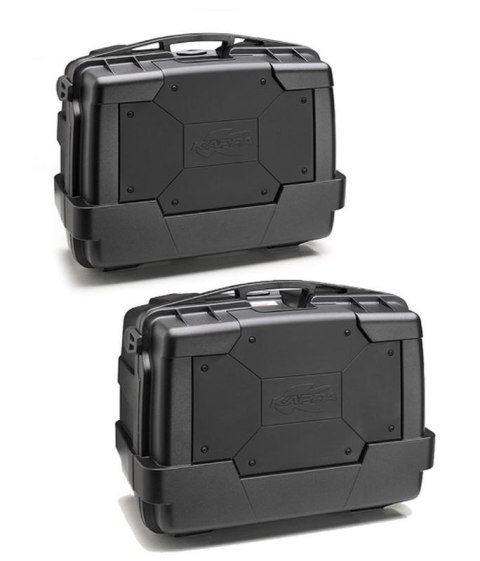 KAPPA KUFRY BOCZNE 46L MONOKEY KGR46 GARDA BLACK LINE LITE (PARA = 2SZT) + DODATKOWY ZAMEK - ZASTĘPUJE KGR46NPACK2