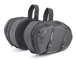 KAPPA TORBY (SAKWY) BOCZNE POSZERZANE UNIWERSALNE K'DRIFTER 40-52L (PARA) (WYS. 34CM X GŁ. 10-15CM X DŁ. 52CM) KOLOR SZARY