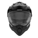 NOX KASK OFFROAD / TRAIL DUOSPORT (DUAL) N312 SOLID Z SZYBKĄ I BLENDĄ KOLOR CZARNY MAT ROZMIAR XL