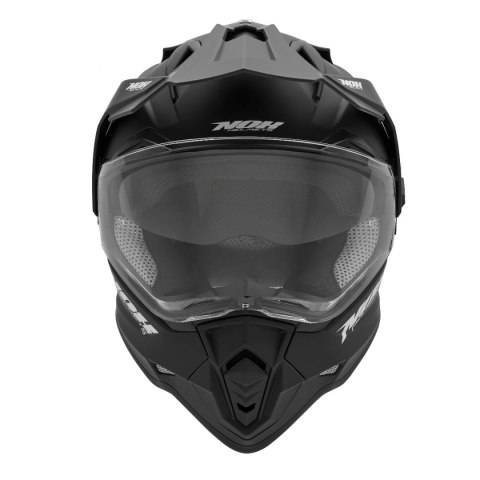 NOX KASK OFFROAD / TRAIL DUOSPORT (DUAL) N312 SOLID Z SZYBKĄ I BLENDĄ KOLOR CZARNY MAT ROZMIAR XL