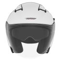 NOX KASK OTWARTY JET Z BLENDĄ N130 SOLID KOLOR BIAŁY POŁYSK ROZMIAR XL