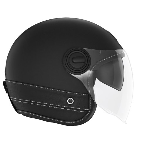 NOX PREMIUM KASK OTWARTY JET HERITAGE LEATHER KOLOR CZARNY MAT/CZARNY ROZMIAR XL NOX PREMIUM KASK OTWARTY JET HERITAGE LEATHER KOLOR CZARNY MAT/CZARNY ROZMIAR XL