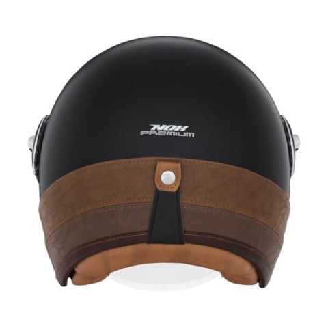 NOX PREMIUM KASK OTWARTY JET HERITAGE LEATHER KOLOR CZARNY/BRĄZOWY ROZMIAR XL NOX PREMIUM KASK OTWARTY JET HERITAGE LEATHER KOLOR CZARNY/BRĄZOWY ROZMIAR XL