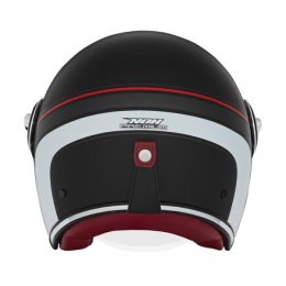 NOX PROMOCJA PREMIUM KASK OTWARTY JET HERITAGE LINE KOLOR CZARNY MAT/CZERWONY/BIAŁY ROZMIAR XL